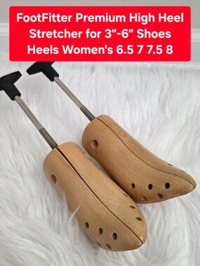 Set of 2 Pairs of FootFitter Premium Shoe Stretcher Heel Heels Women's Medium M